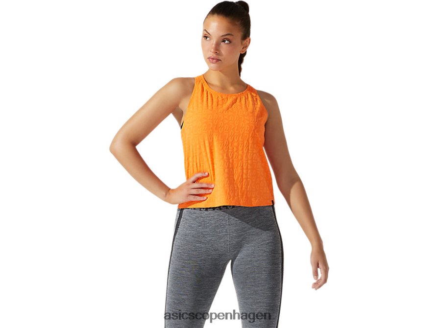 Asics beskåret logo jacquard tank sol fersken Z206F63942