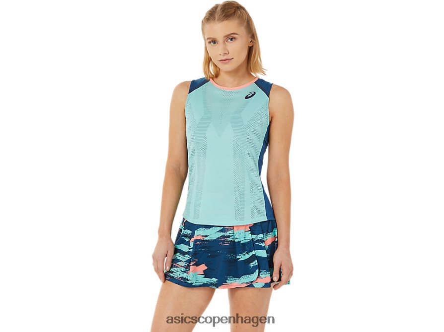 Asics tændstik tank oasisgrøn/lys indigo Z206F63495