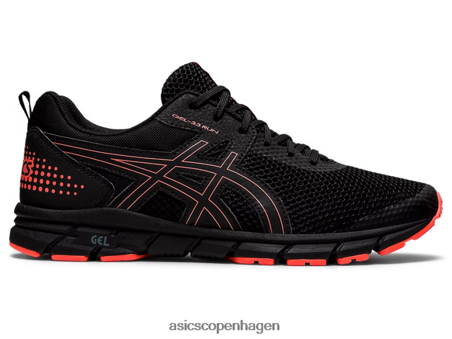 Asics gel-33 sort/flash koral Z206F6896