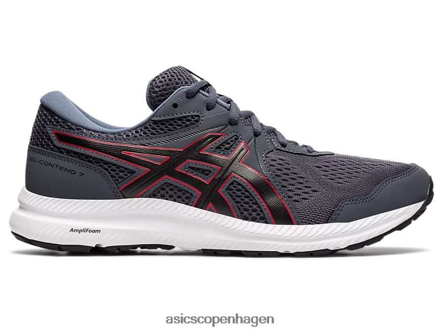 Asics gel-contend 7 ekstra bred bærer grå/klassisk rød Z206F61953