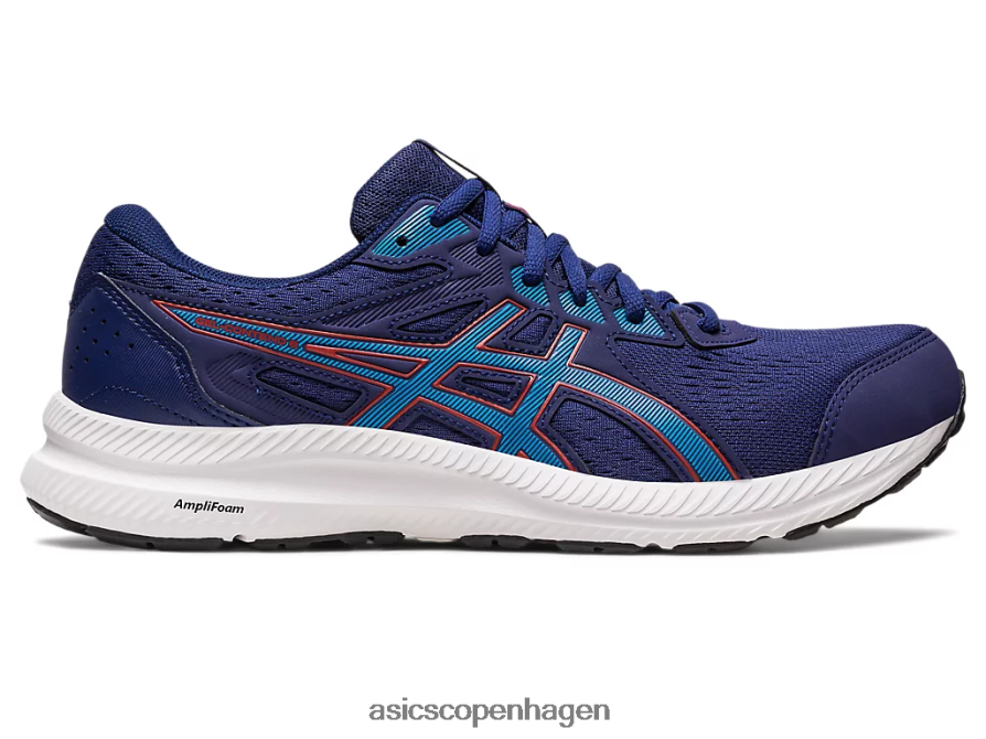Asics gel-contend 8 ekstra bred indigo blå/øblå Z206F6395