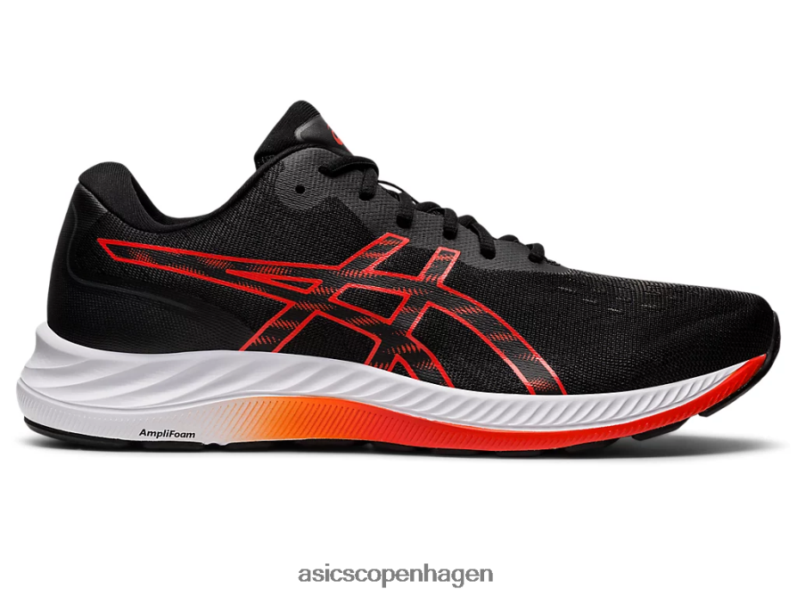 Asics gel-excite 9 sort/cherry tomat Z206F61031