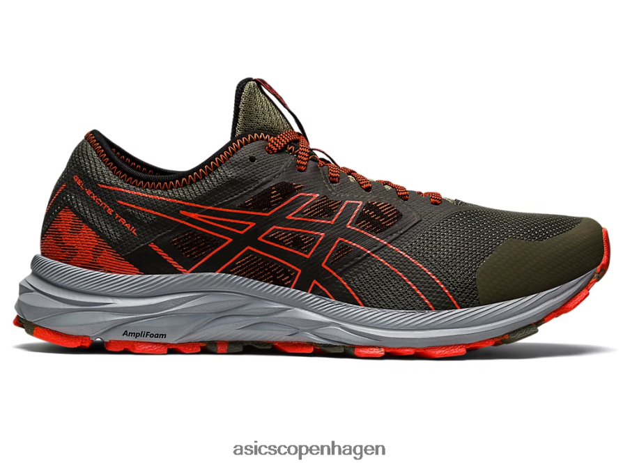Asics gel-excite spor kappegrøn/cherrytomat Z206F6910