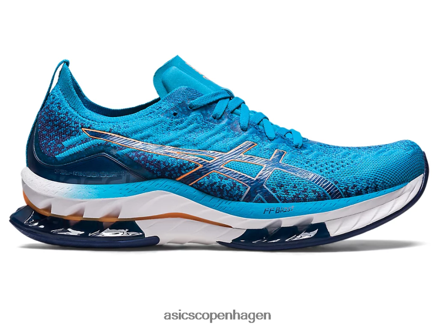 Asics gel-kinsei blast ø blå/sol fersken Z206F6511