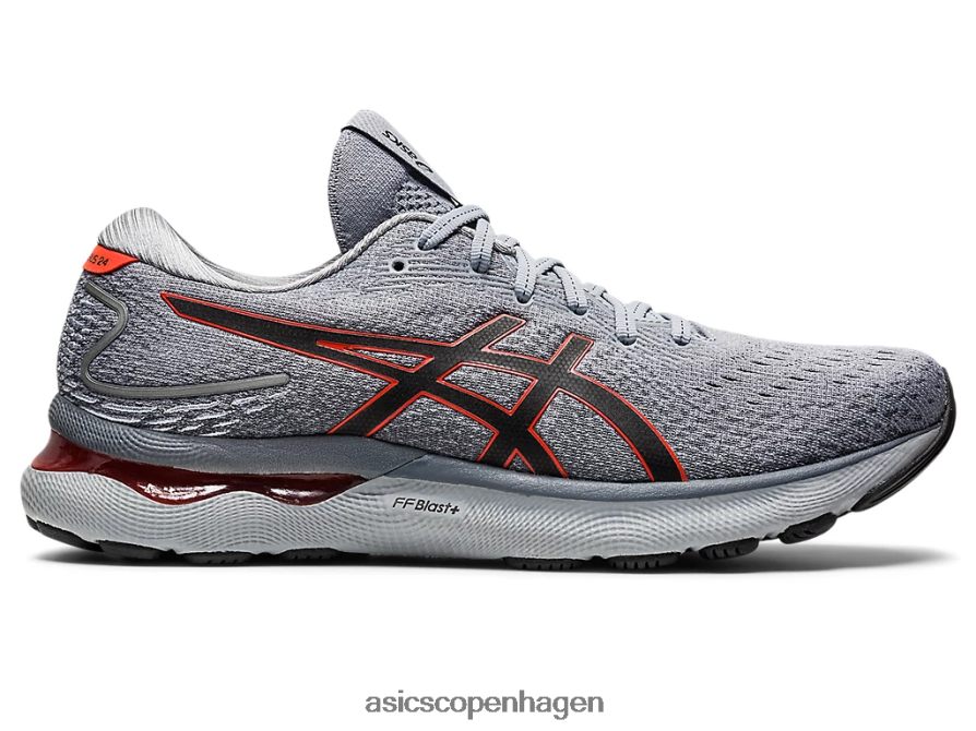 Asics gel-nimbus 24 bred sheet rock/cherry tomat Z206F6874