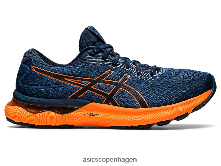 Asics gel-nimbus 24 fransk blå/chokerende orange Z206F61550