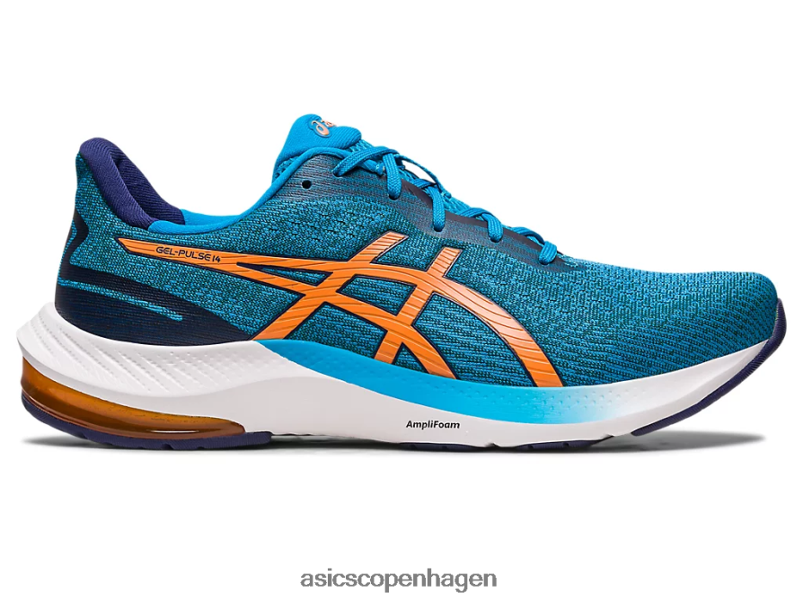 Asics gel-puls 14 ø blå/sol fersken Z206F6437
