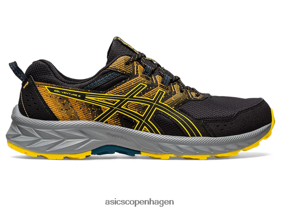 Asics gel-venture 9 sort/gylden gul Z206F6103