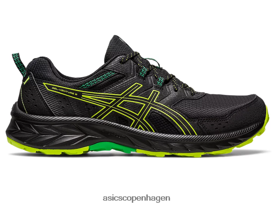 Asics gel-venture 9 sort/limeskal Z206F6111