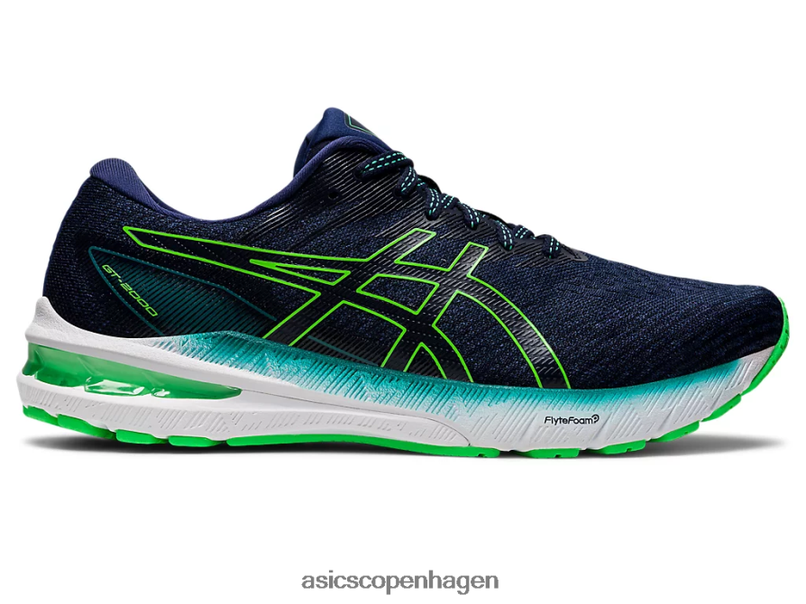 Asics gt-2000 10 dybt hav/nyt blad Z206F6962