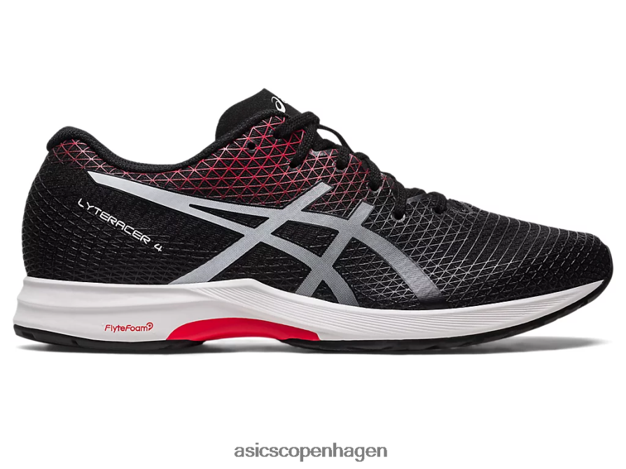 Asics lyteracer 4 sort/klassisk rød Z206F6106