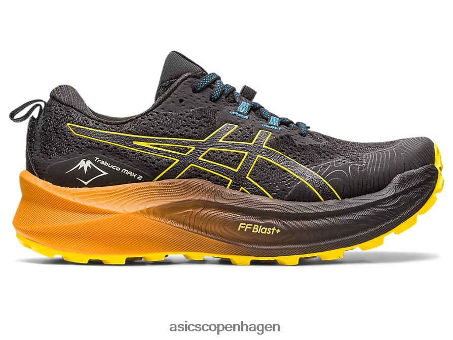 Asics trabuco max 2 sort/gylden gul Z206F6188