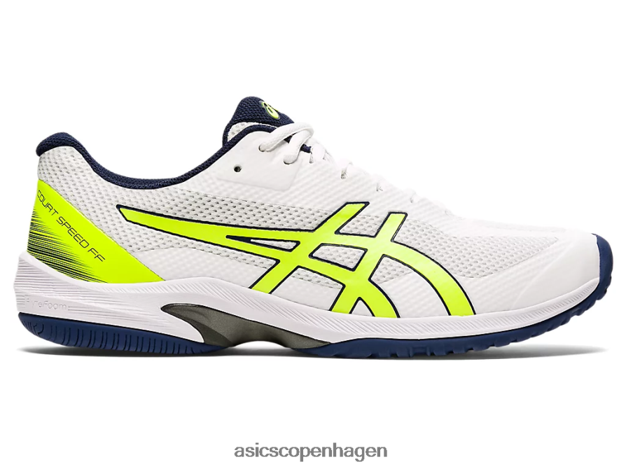 Asics banehastighed ff hvid/sikkerhedsgul Z206F62054