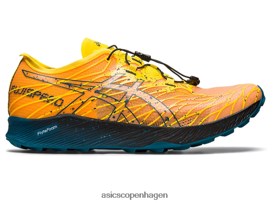 Asics fujispeed gylden gul/blæk blågrøn Z206F6636