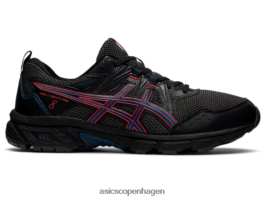 Asics gel-venture 8 sort/ildrød Z206F61488