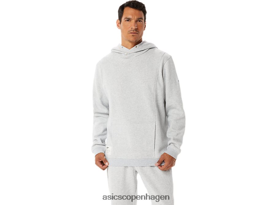 Asics søndag fleece hættetrøje lysegrå lyng Z206F654