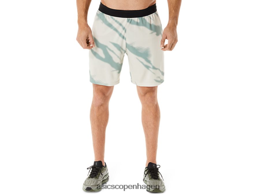 Asics sæsonbetonede shorts med all over print røggrå/skifergrå Z206F6993