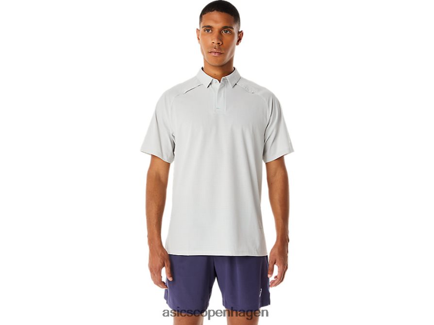 Asics actibreeze jacquard poloshirt gletsjergrå Z206F6275