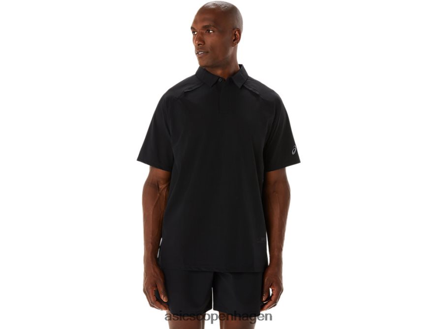 Asics actibreeze jacquard poloshirt ydeevne sort Z206F6270