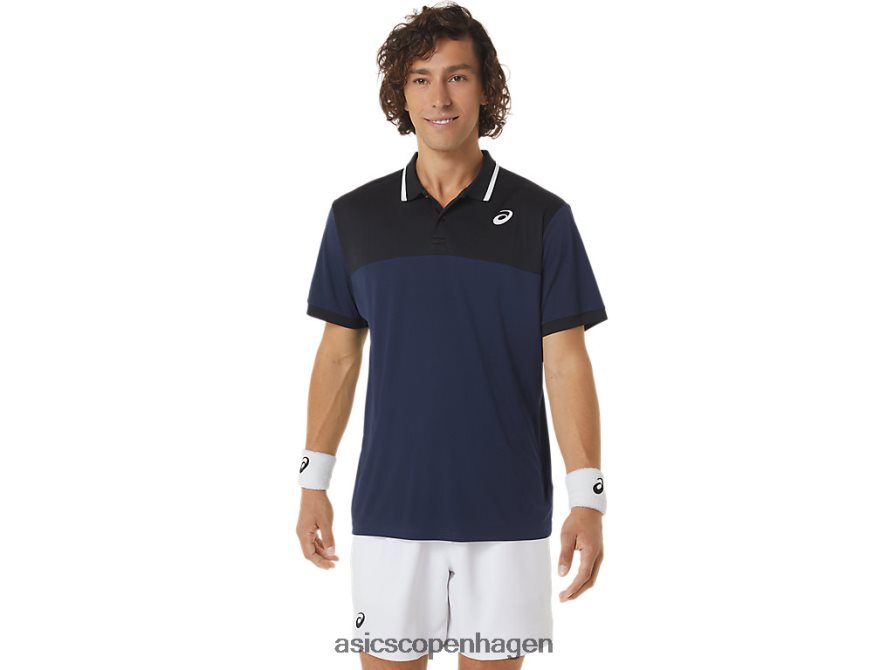 Asics domstol poloshirt midnat/forestilling sort Z206F6471