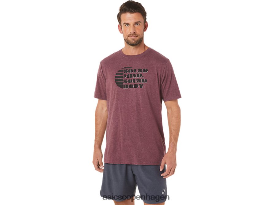 Asics kortærmet slogan-t-shirt dyb sumplyng Z206F61607