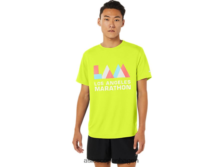 Asics la marathon kortærmet sikkerhedsgul Z206F61625