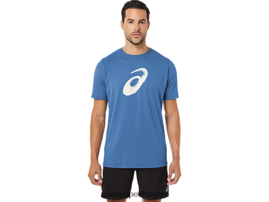 Asics malerpensel kortærmet t-shirt azurblå Z206F61057