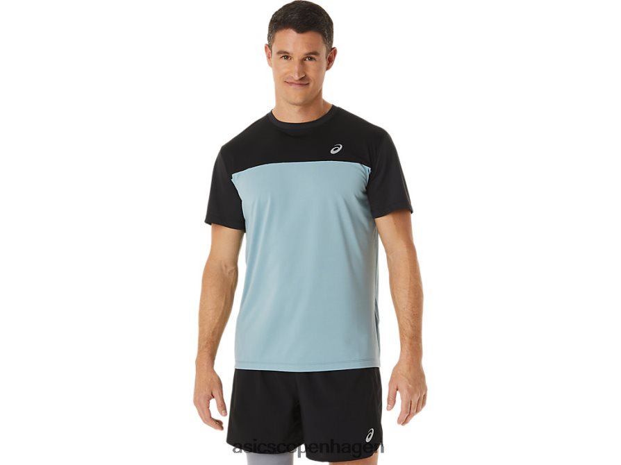 Asics race kortærmet top ydeevne sort/let stål Z206F61028