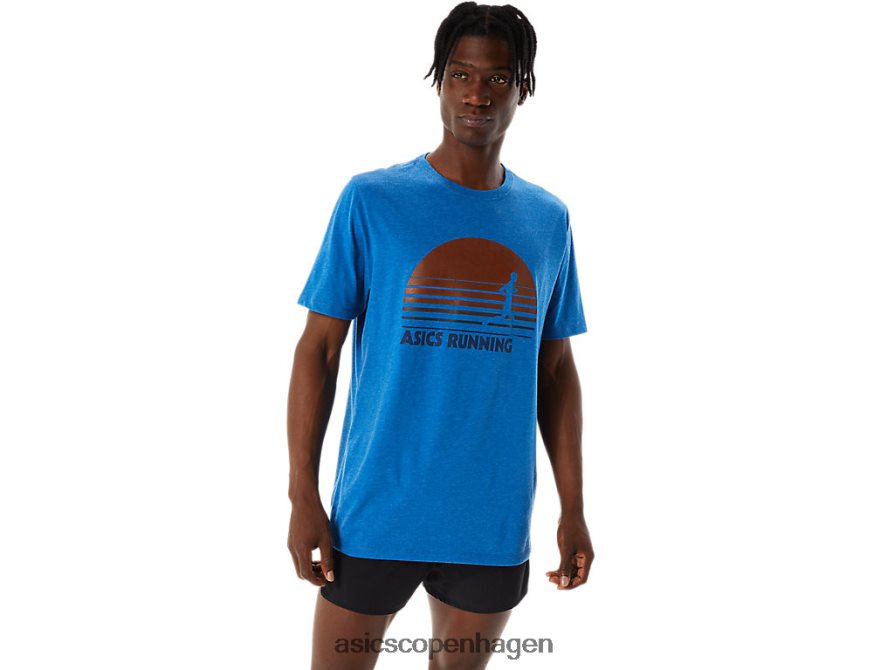 Asics sunrise runner grafisk t-shirt sødrev lyng Z206F61108