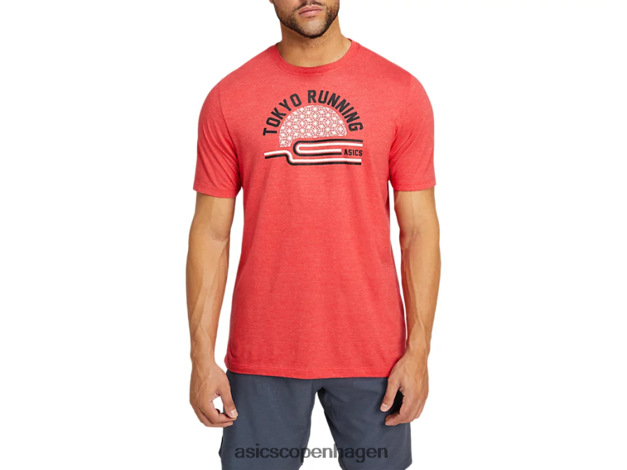 Asics teatokyo t-shirt klassisk rød lyng Z206F62041