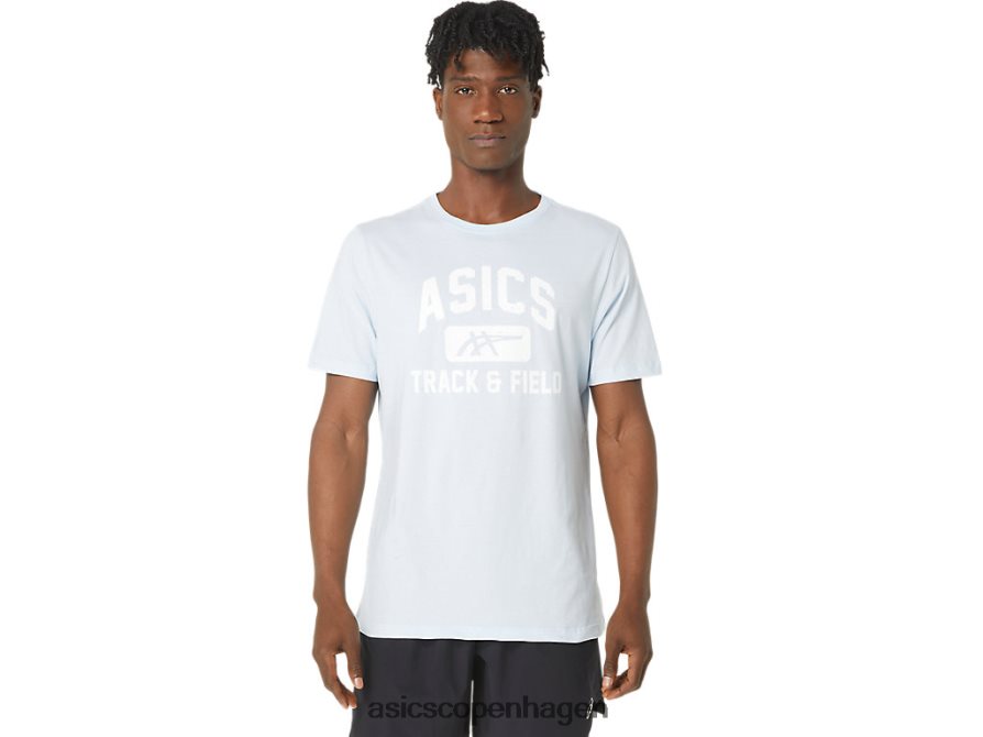 Asics unisex atletik grafisk t-shirt blød himmel Z206F6179