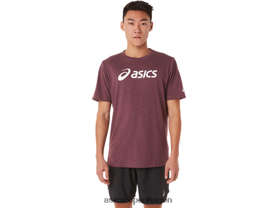 Asics xg kortærmet lockup-logo-t-shirt dyb sumplyng Z206F61463