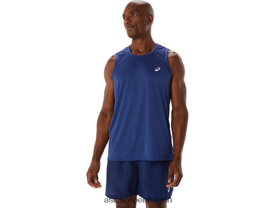 Asics færdigsæt lyte singlet indigo blå Z206F6176