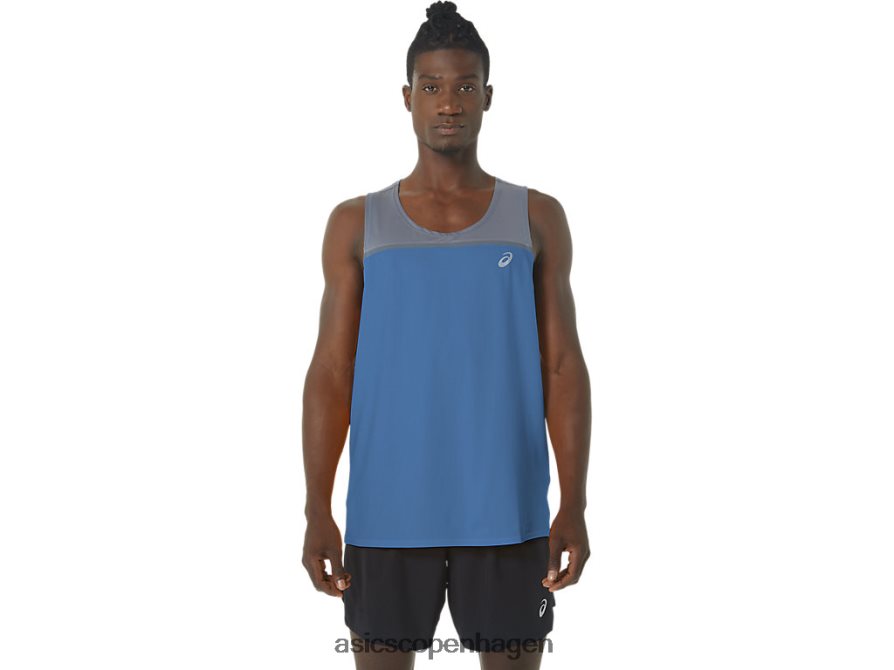 Asics pr lyte singlet azurblå/metropol Z206F61120